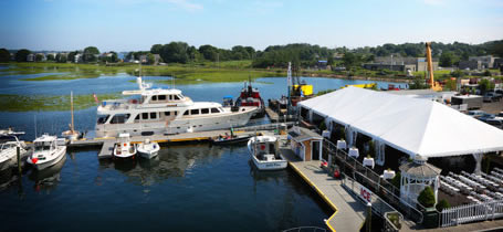 Waterfront event venue Gloucester marina north shore