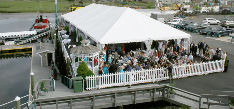 Waterfront wedding event venue Gloucester marina north shore