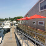 Outdoor Waterfront Deck Dining Restaurant Bar North Shore Gloucester Mile Marker One
