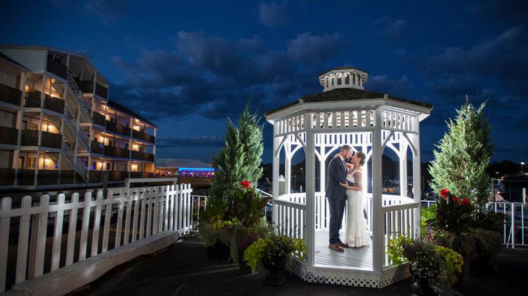North Shore Waterfront Wedding gazebo