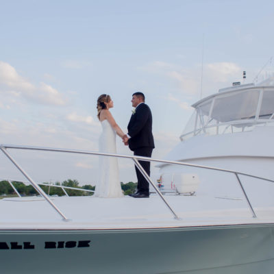boat marina waterfront wedding gloucester north shore