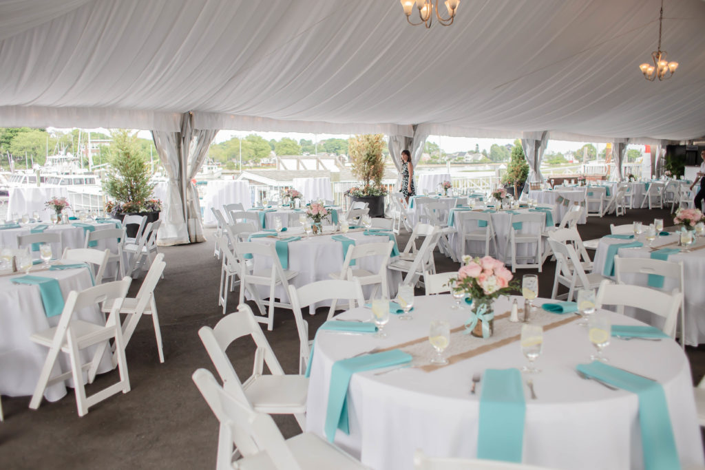 waterfront pavilion tent wedding venue decor table decor gloucester