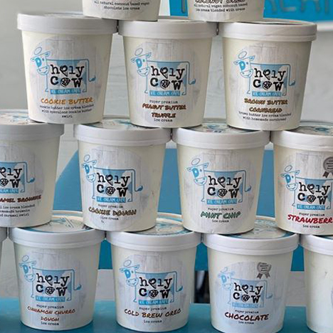 Holy Cow Ice Cream pints to go