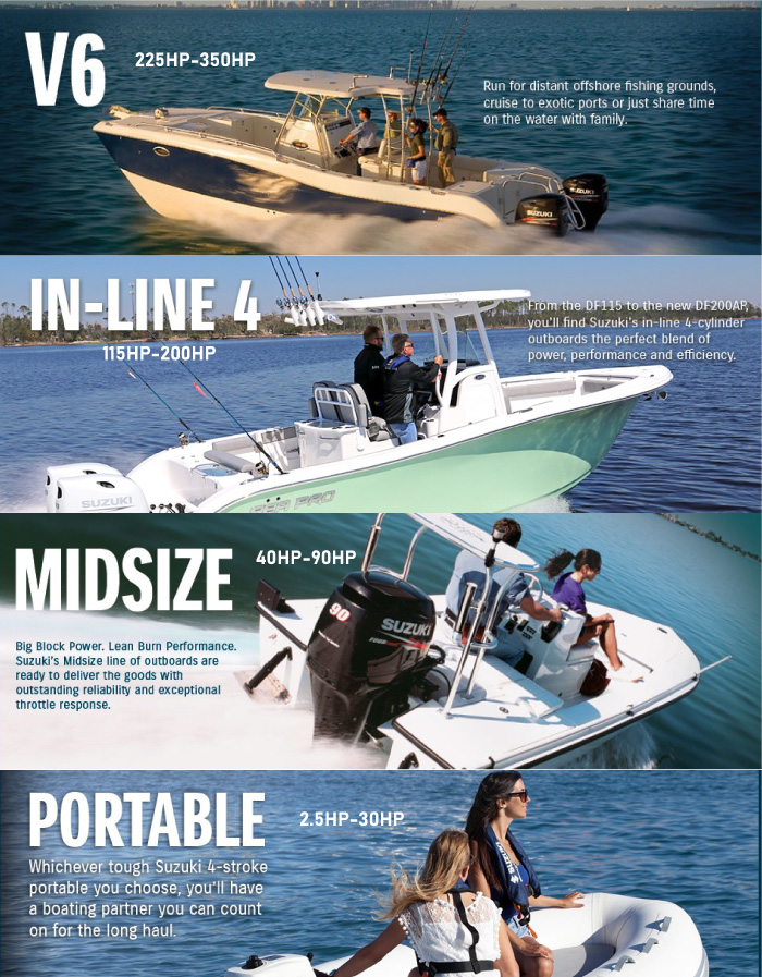 Suzuki outboard motors for your best boating experience