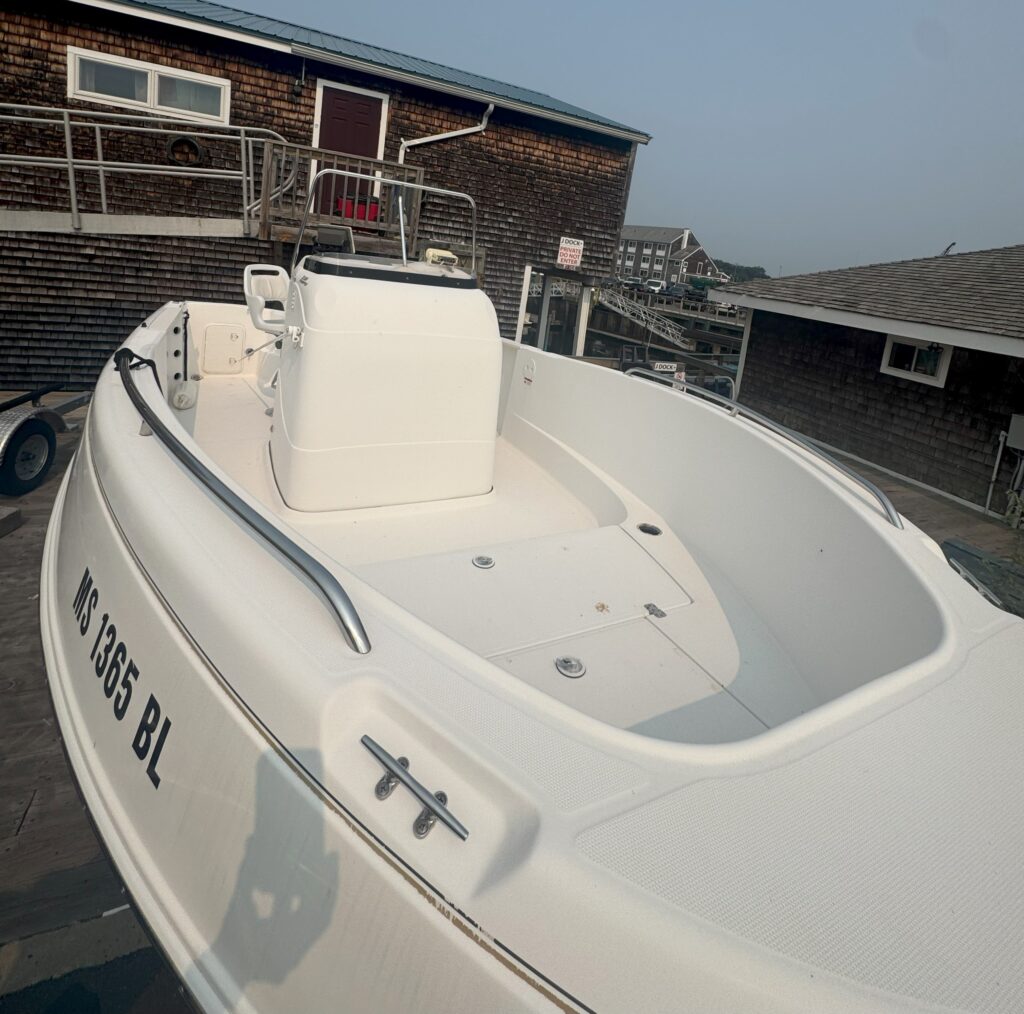 front of a boat