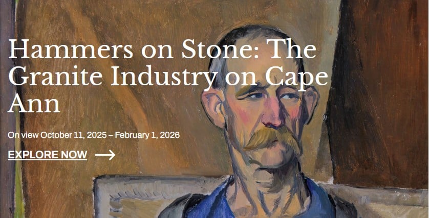 Cape Ann Museum exhibit Hammers on Stone