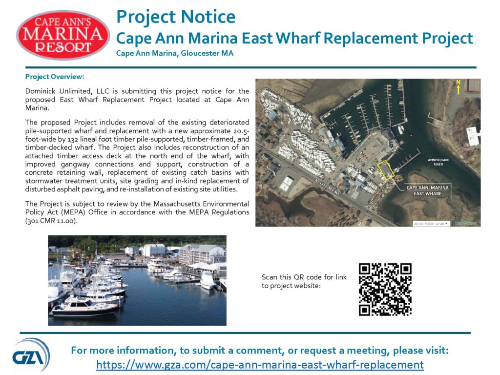 Notice of wharf replacement project
