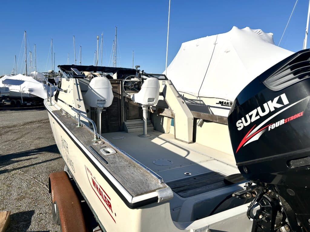 Boat inside and back