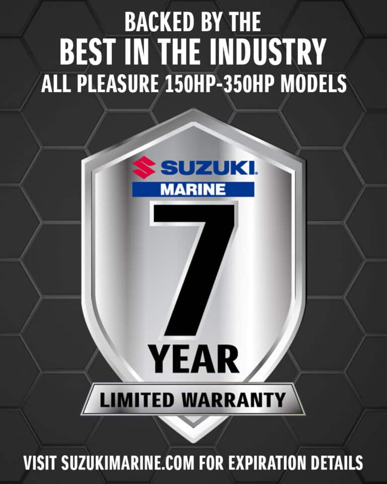 suzuki outboards 7 year Warranty