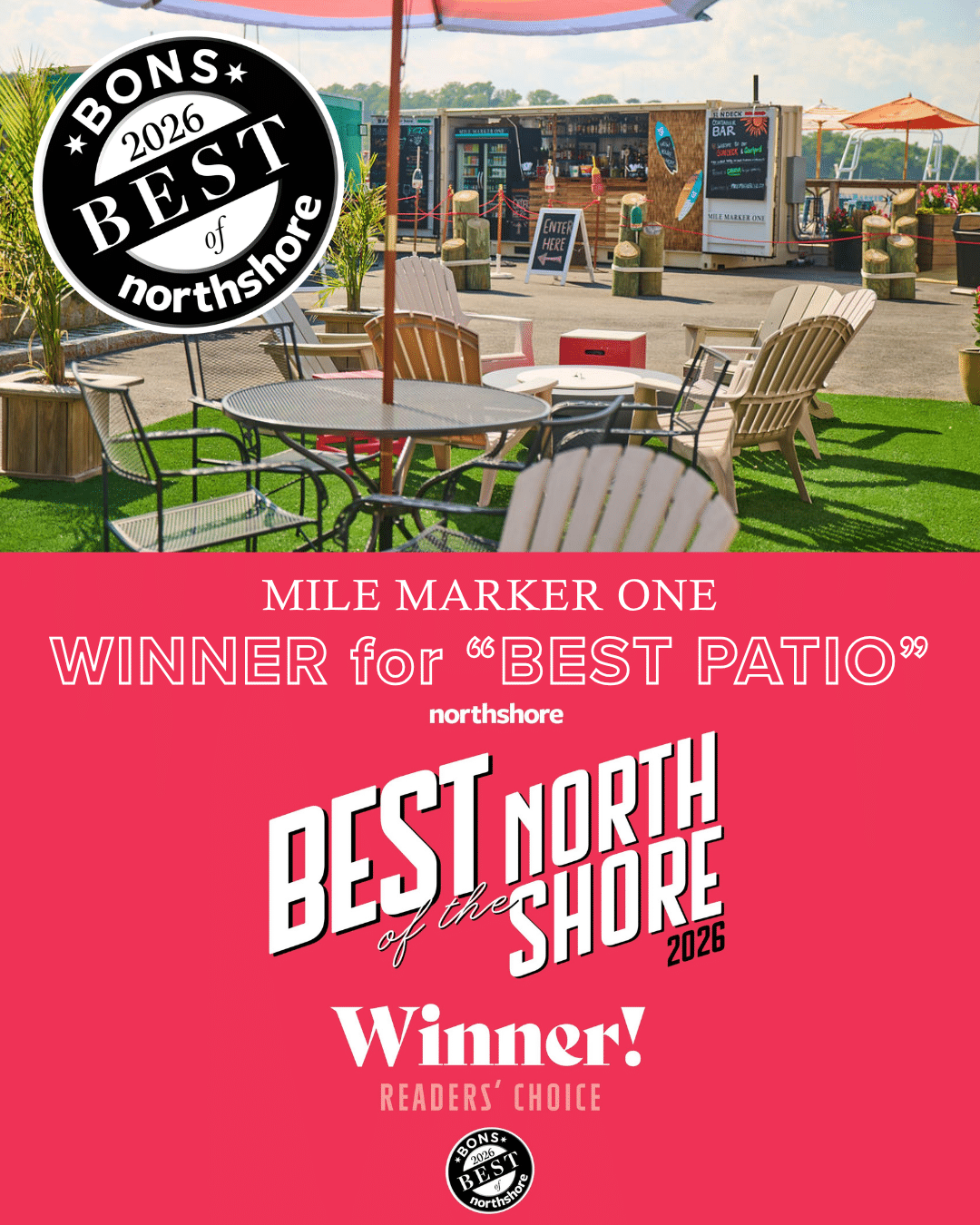 patio and upmrellas and chair Best of Northore winner patio mile markerone