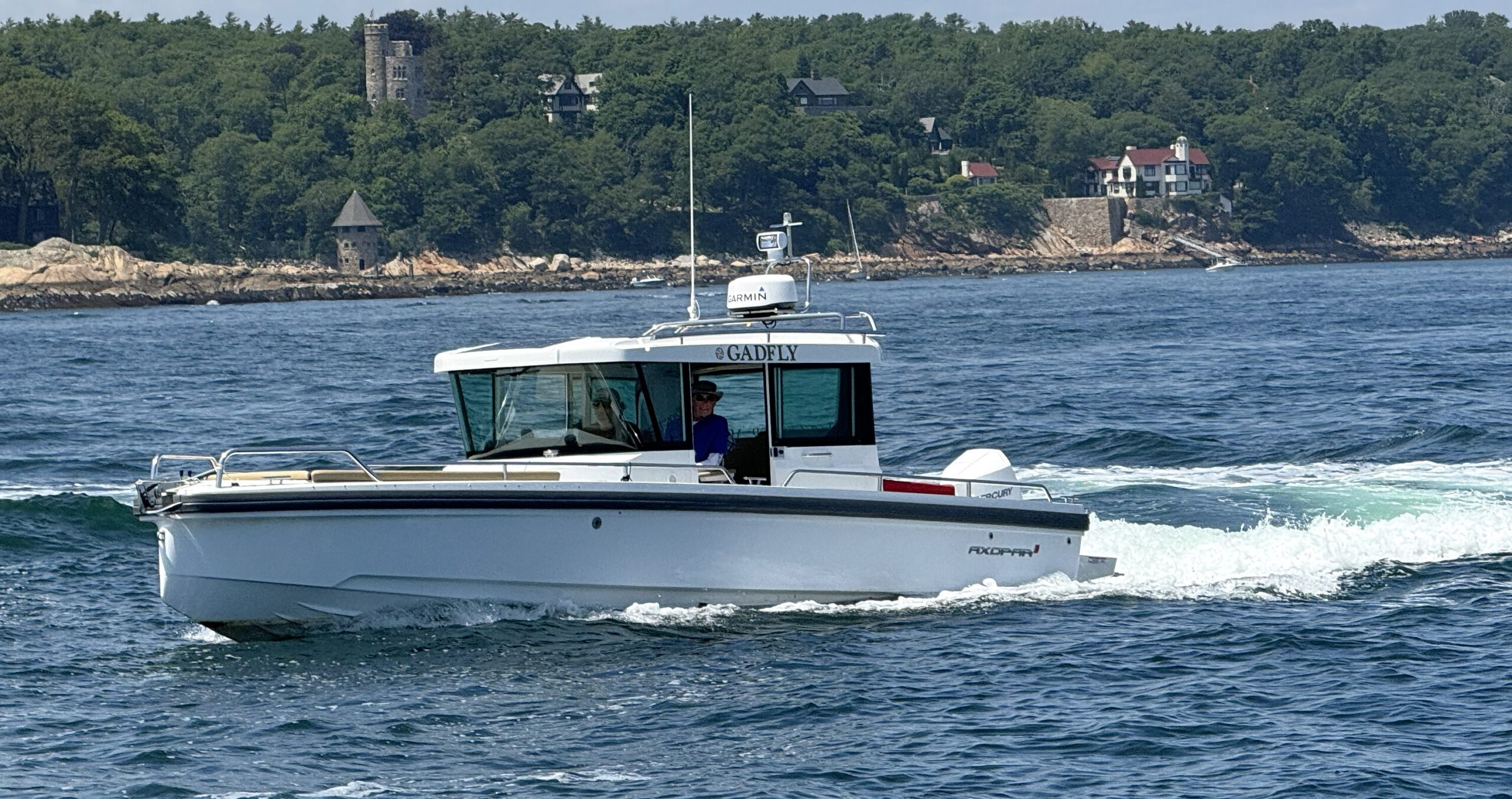 Axopar boat on the water