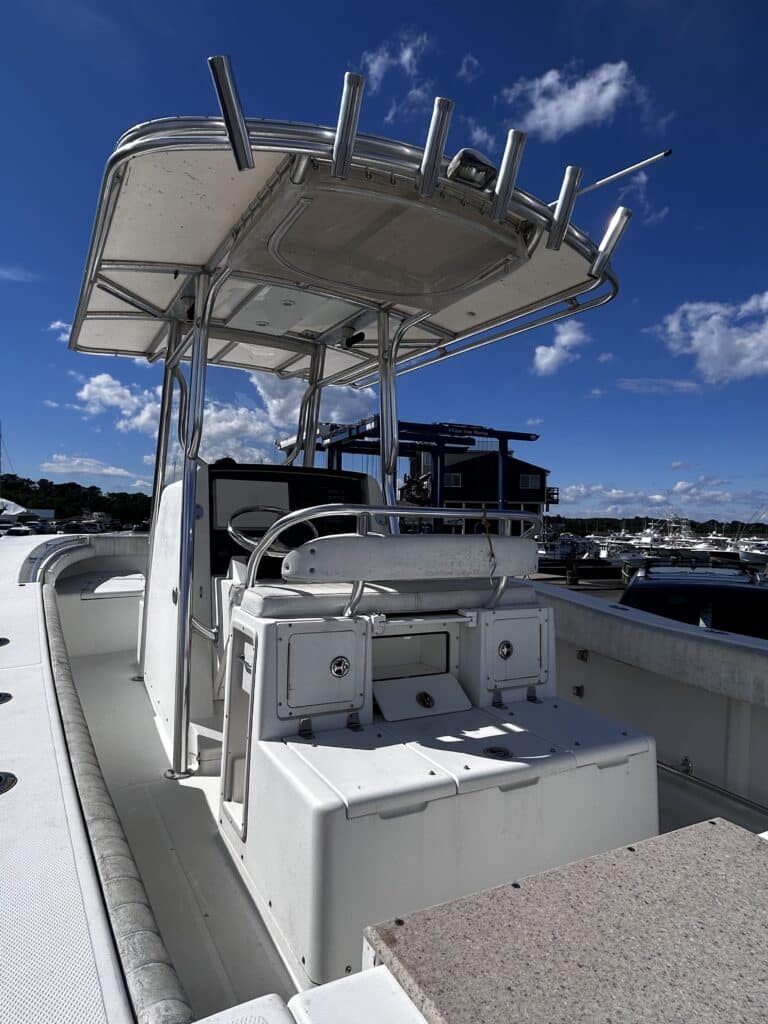center console of boat