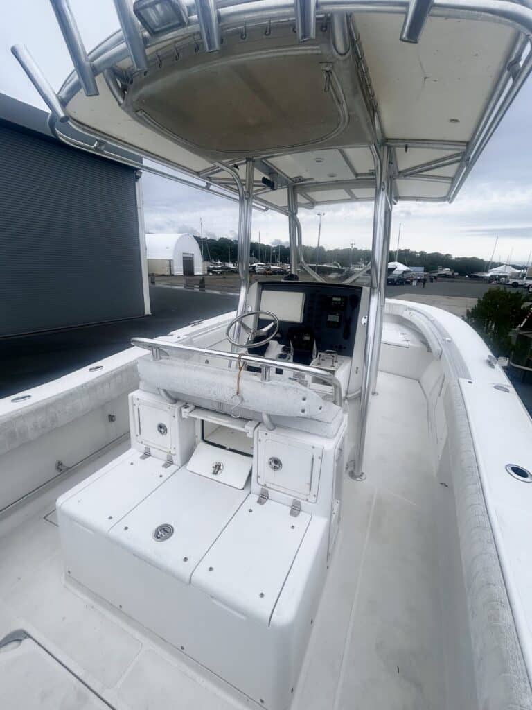 inside of center console boat