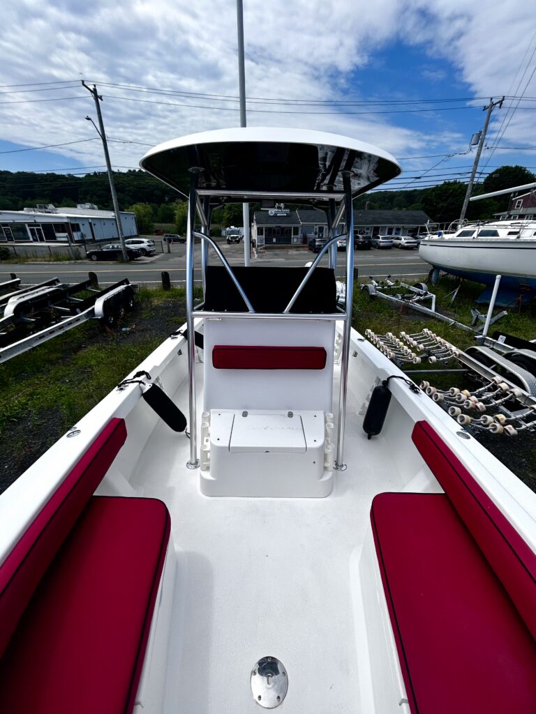 Front and console of Eastern boat