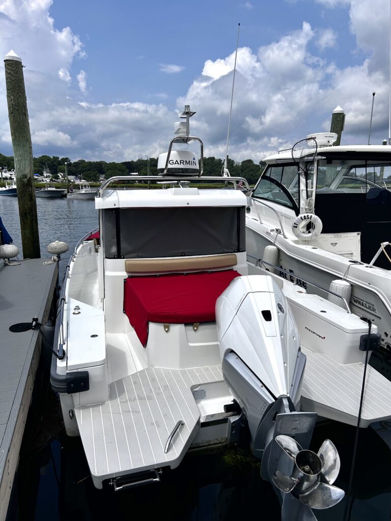 adft of Axopar boat
