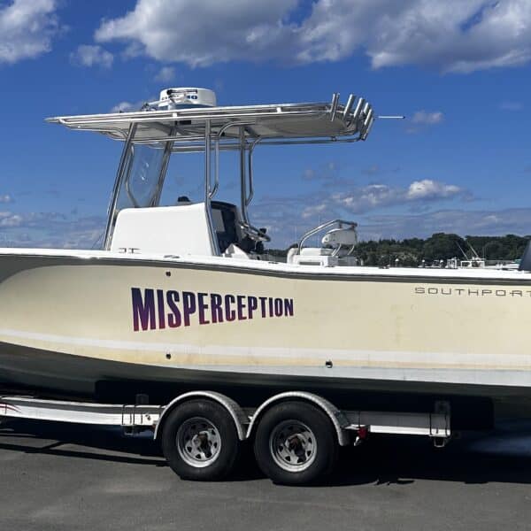Yellow Boat on trailer