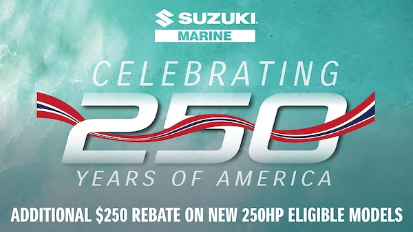 Suzuki marine ad celebration 250 rebate offer