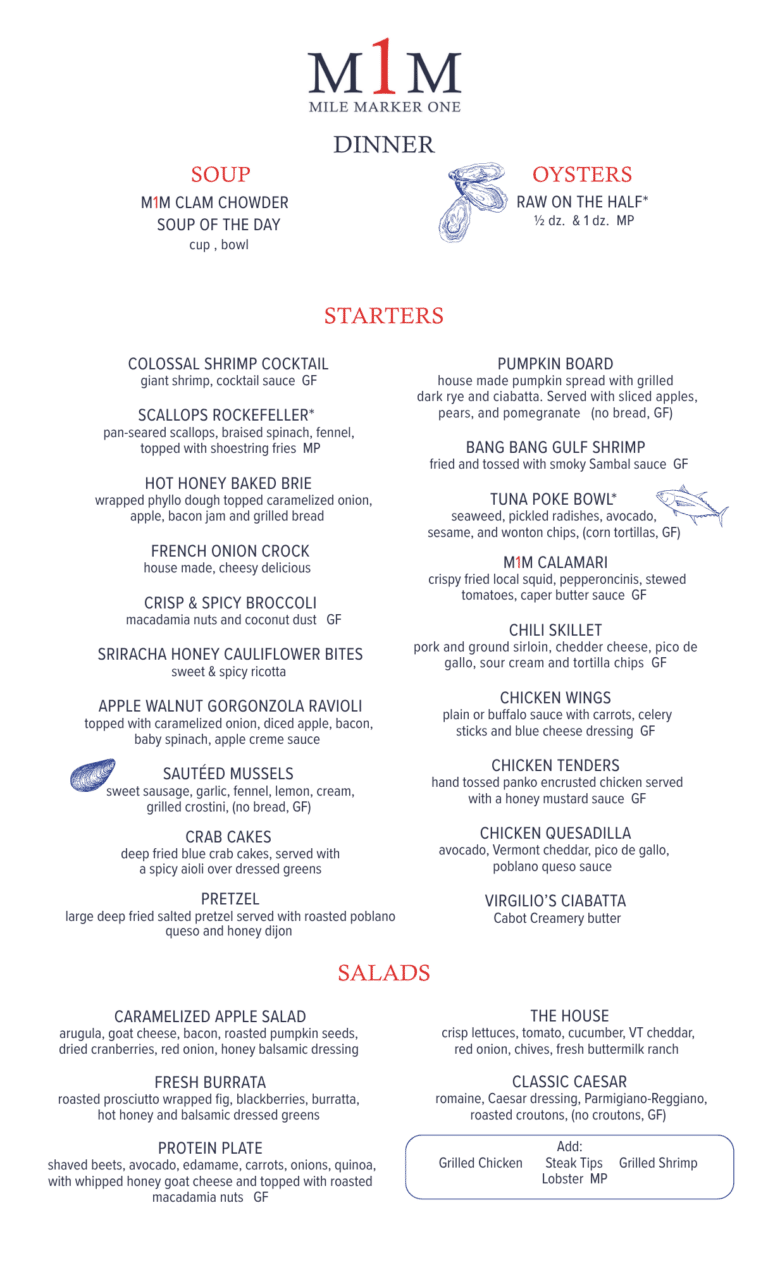 Dinner Menu