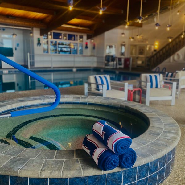 Jacuzzi hot tub and towels