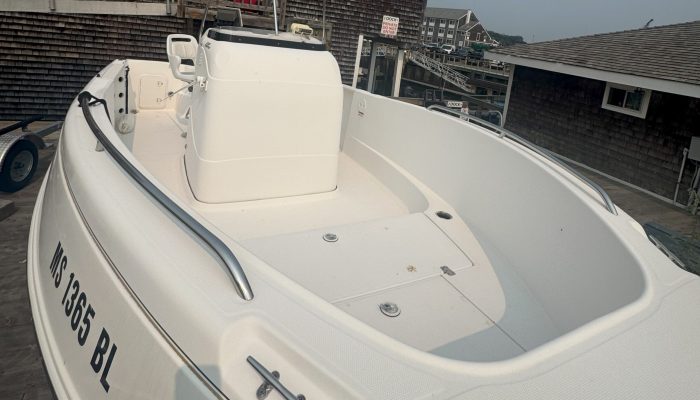 front of a boat