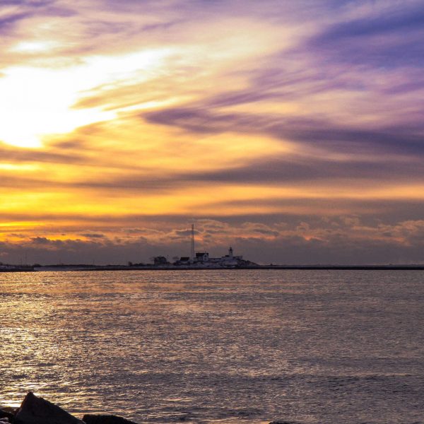 Sunset on the water