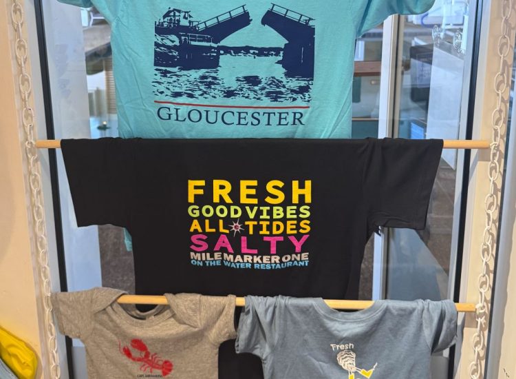Tshirts on display for sale