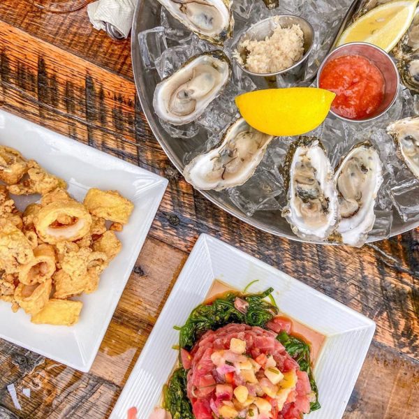 Raw Bar Oysters calamari tuna