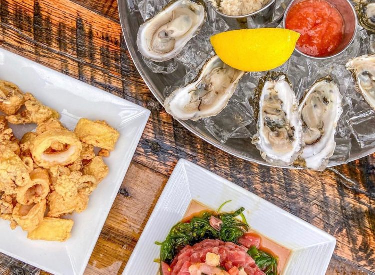 Raw Bar Oysters calamari tuna