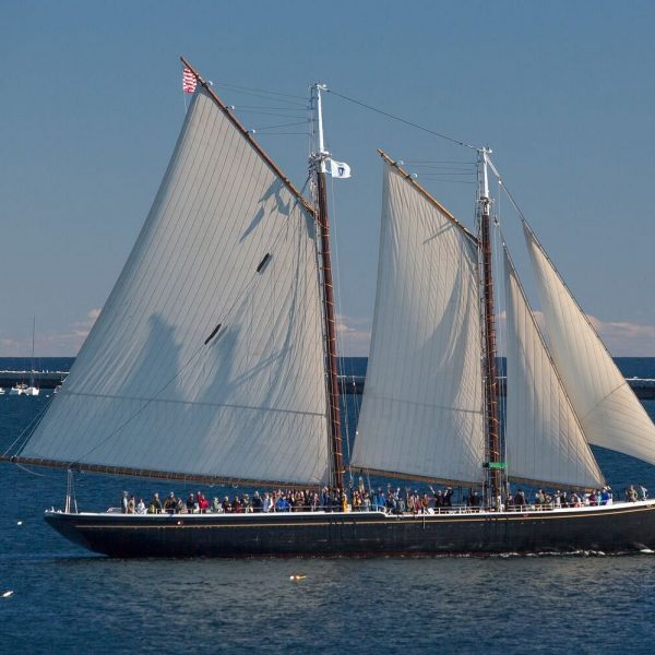 schooner in Gloucester harbor