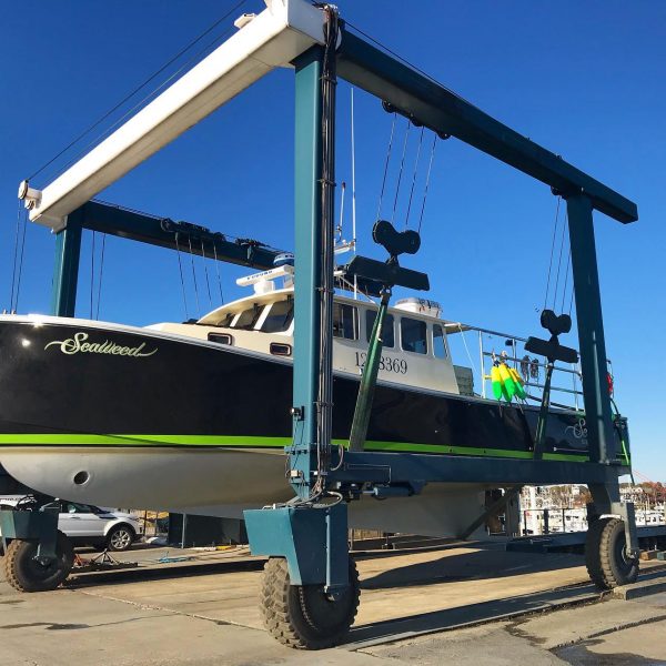 Boat in boat lift